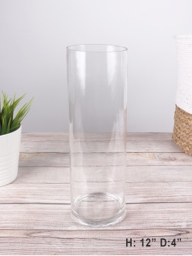 STRAIGHT GLASS VASE